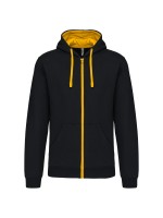 Casaco sweatshirt com capuz em contraste - K466