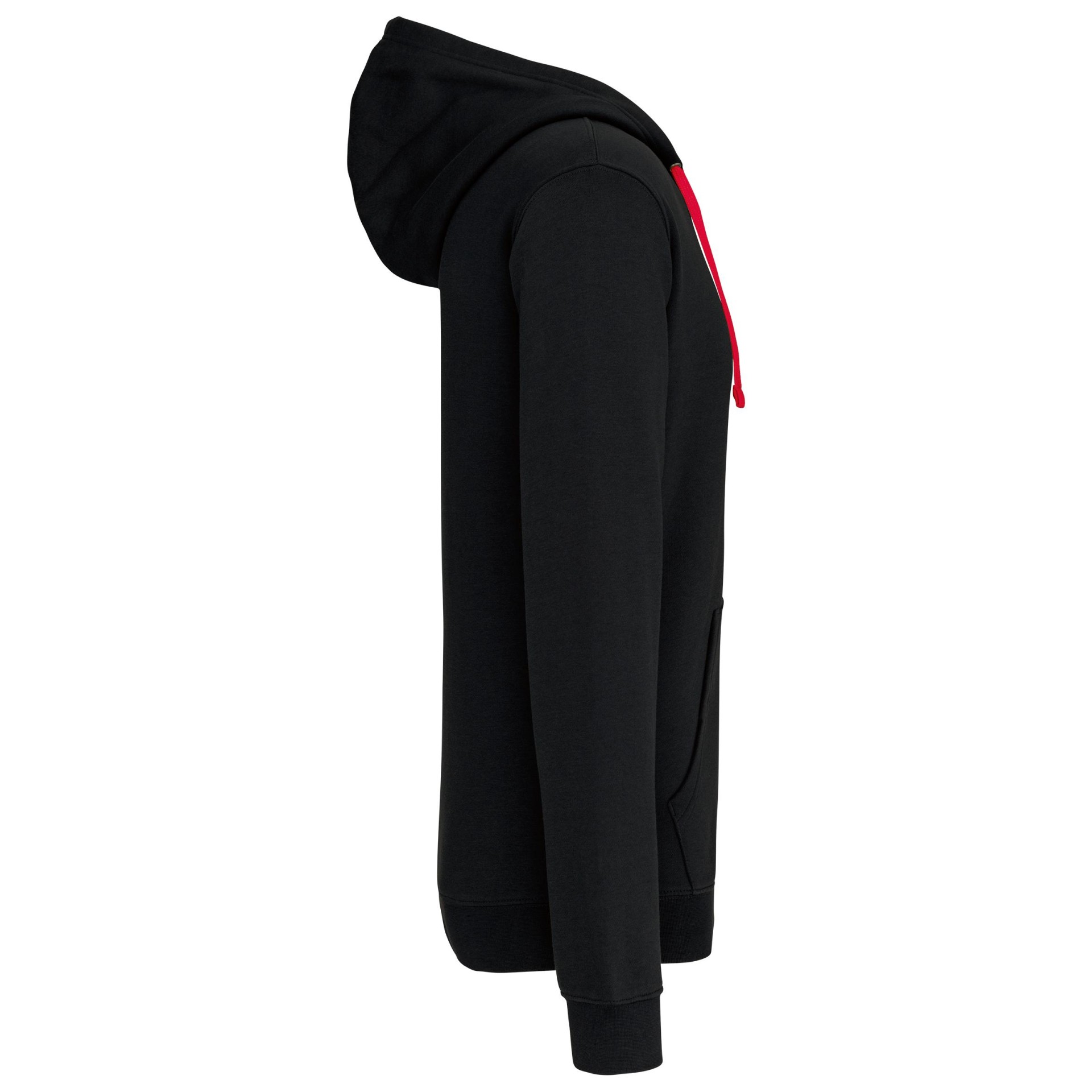 Casaco sweatshirt com capuz em contraste - K466