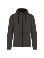 Casaco sweatshirt com capuz em contraste - K466