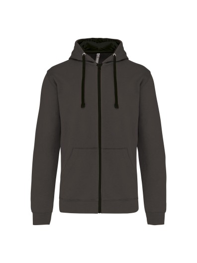 Casaco sweatshirt com capuz em contraste - K466 Casaco sweatshirt com capuz em contraste - K466
