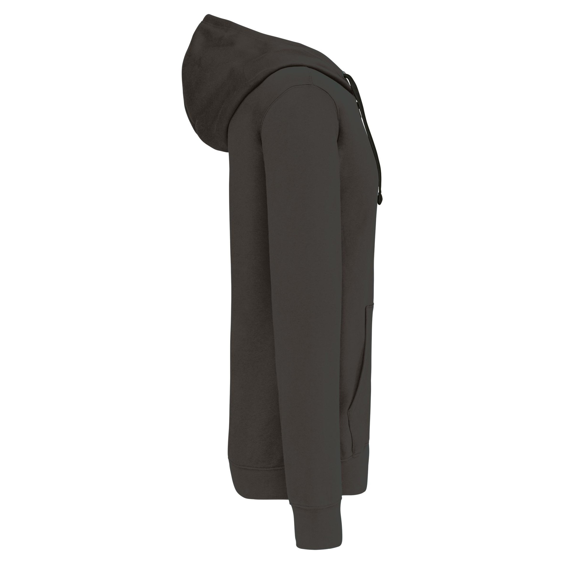 Casaco sweatshirt com capuz em contraste - K466