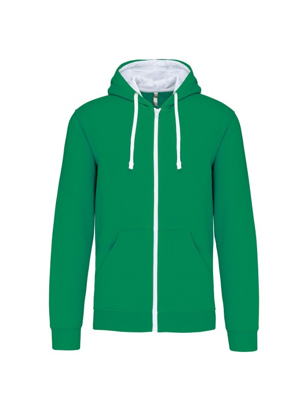 Casaco sweatshirt com capuz em contraste - K466