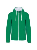 Casaco sweatshirt com capuz em contraste - K466