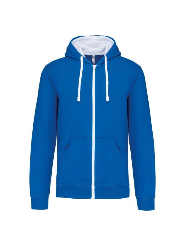 Casaco sweatshirt com capuz em contraste - K466