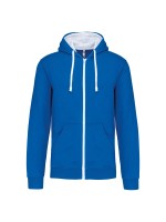 Casaco sweatshirt com capuz em contraste - K466
