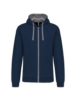 Casaco sweatshirt com capuz em contraste - K466