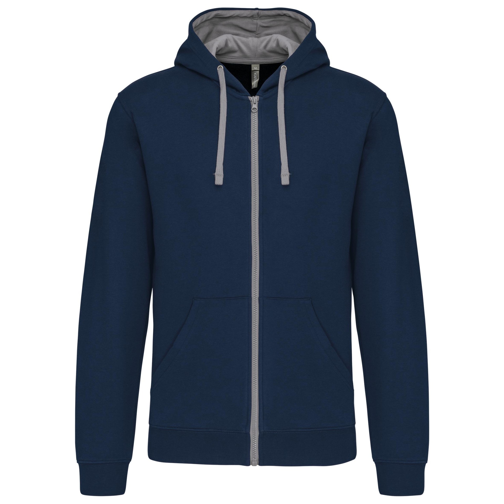 Casaco sweatshirt com capuz em contraste - K466