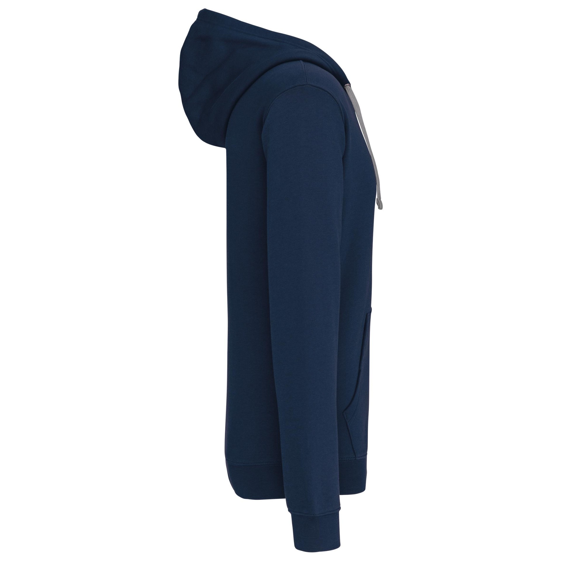 Casaco sweatshirt com capuz em contraste - K466