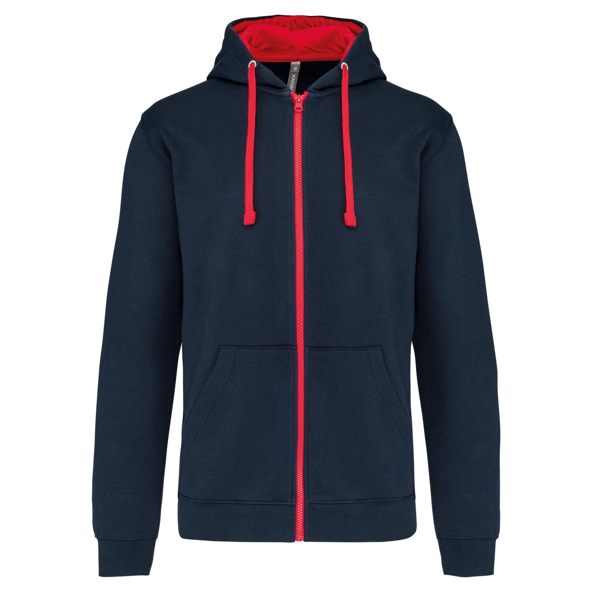 Casaco sweatshirt com capuz em contraste - K466
