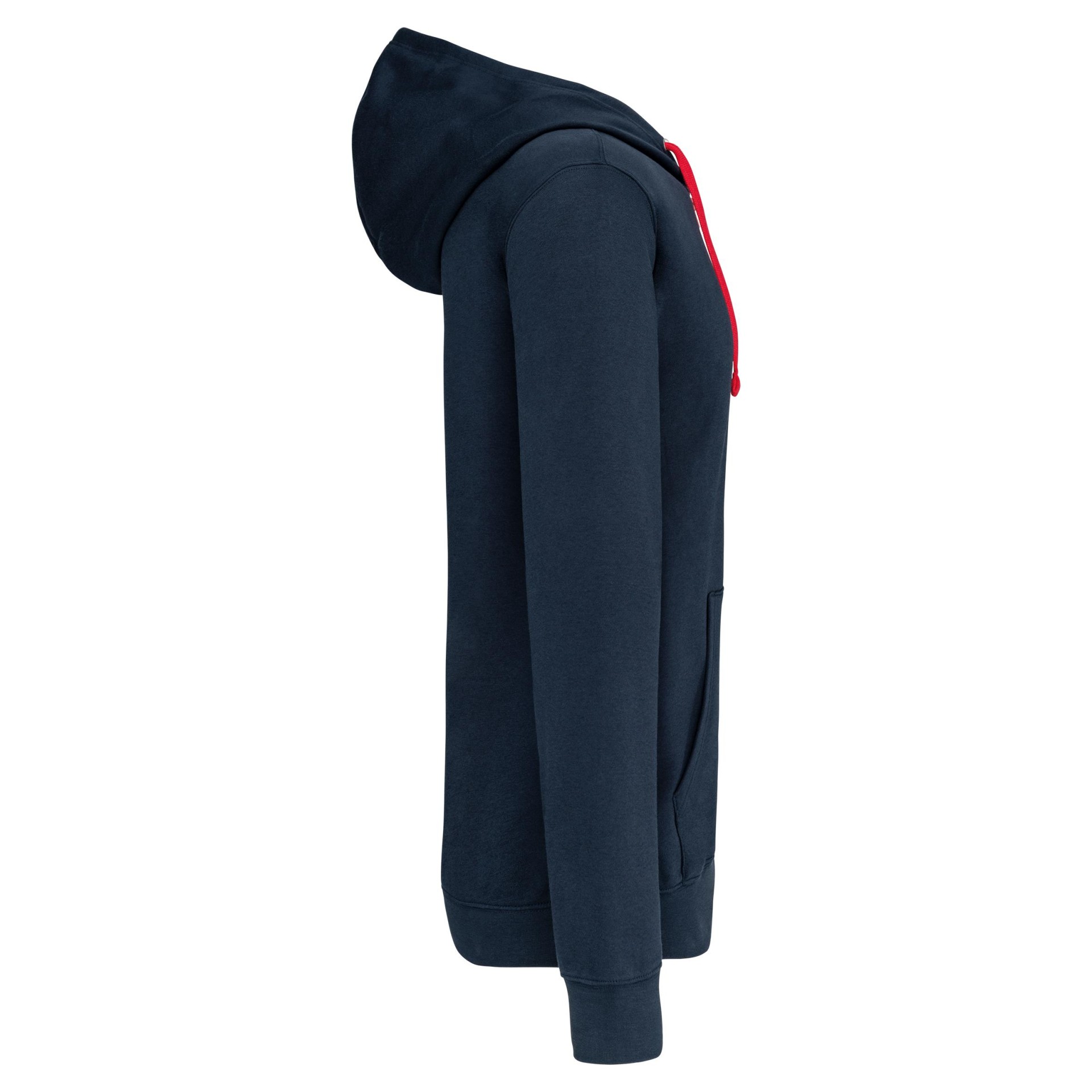 Casaco sweatshirt com capuz em contraste - K466