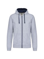 Casaco sweatshirt com capuz em contraste - K466