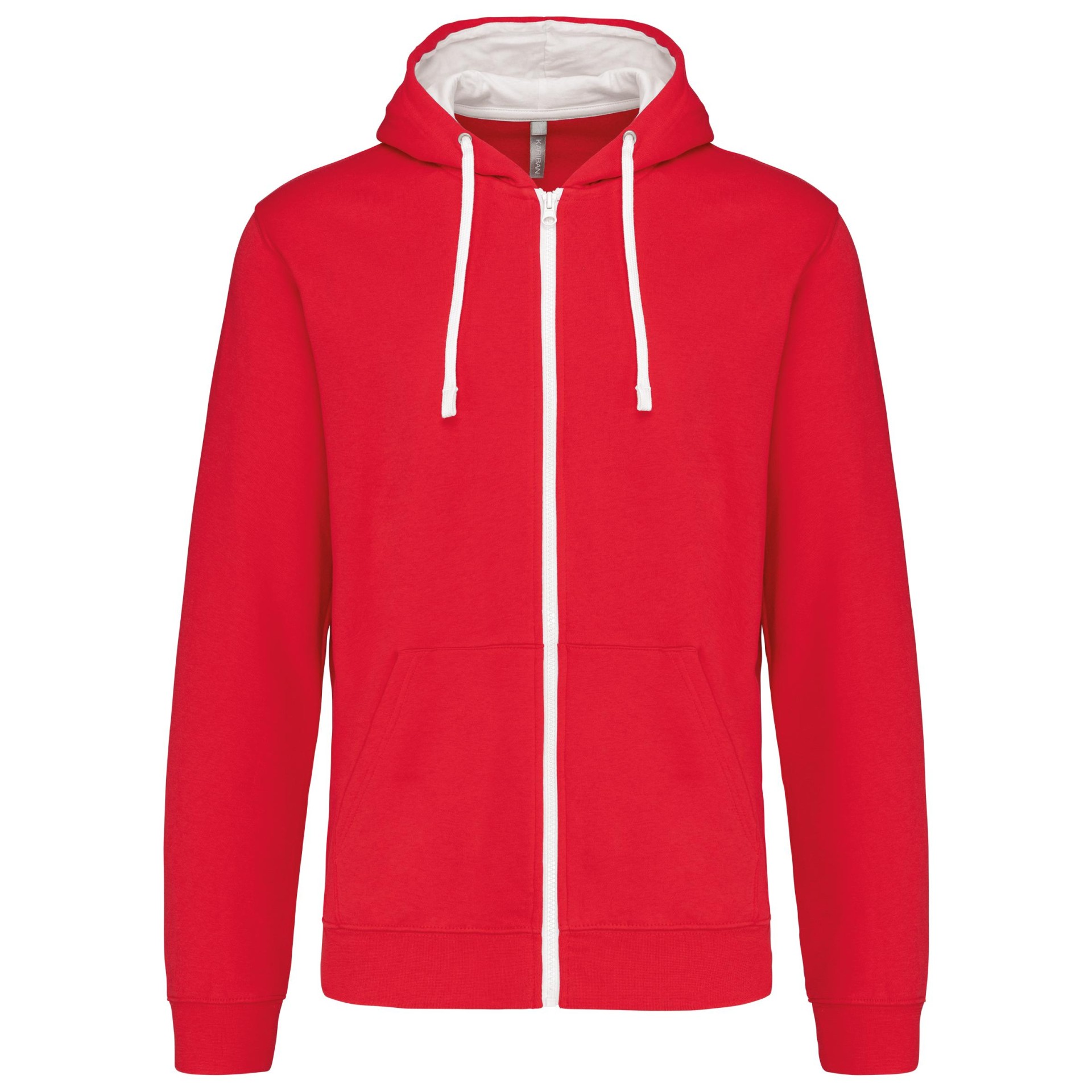 Casaco sweatshirt com capuz em contraste - K466