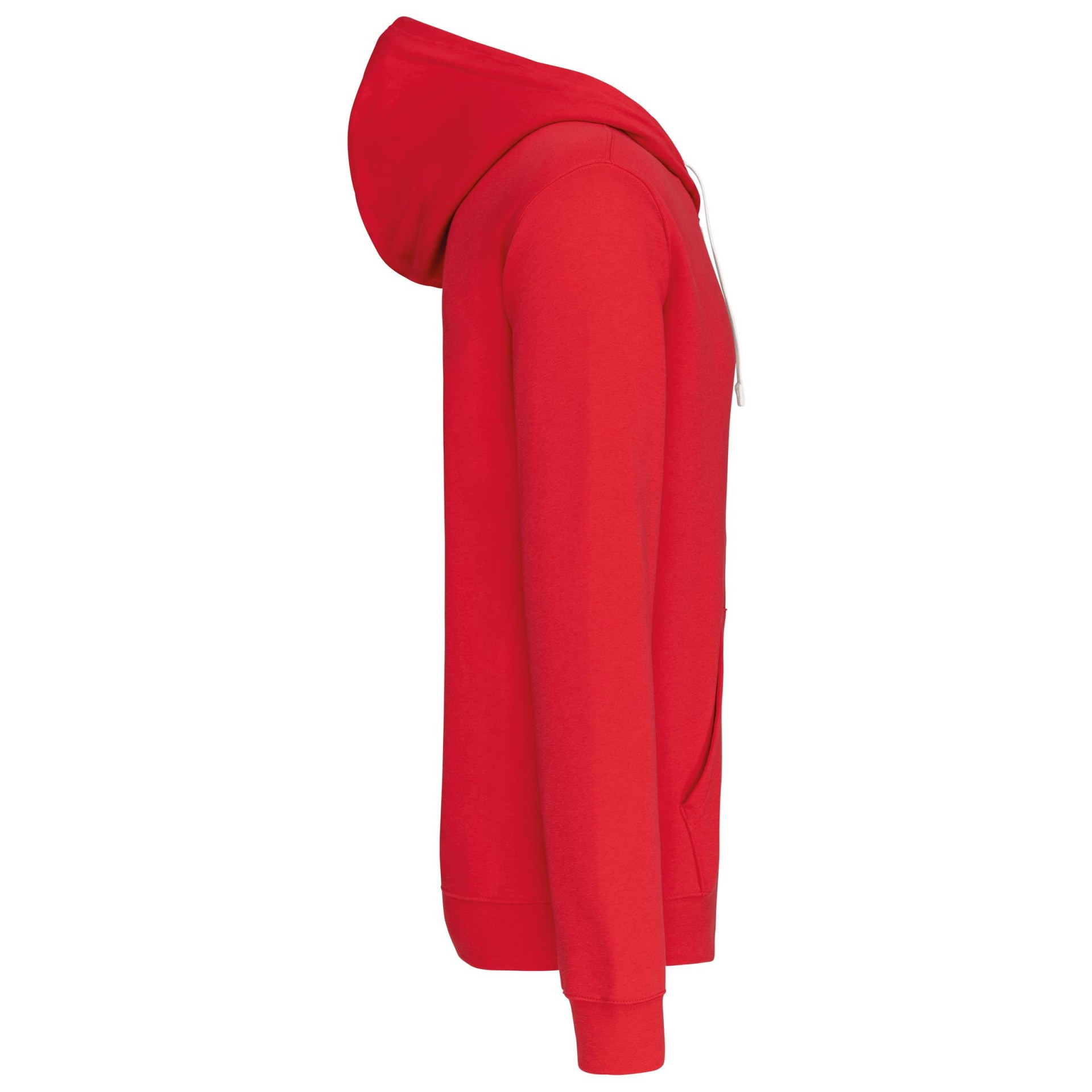Casaco sweatshirt com capuz em contraste - K466