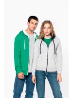 Casaco sweatshirt com capuz em contraste senhora - K467
