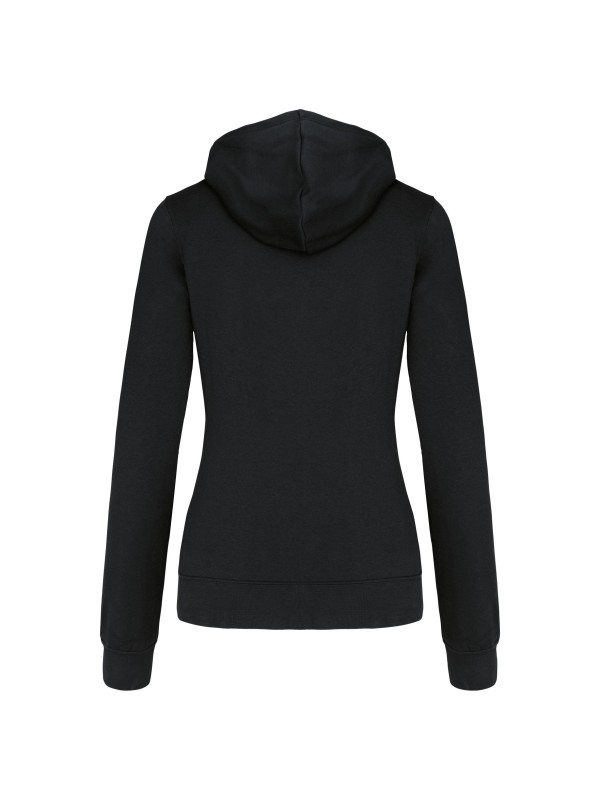 Casaco sweatshirt com capuz em contraste senhora - K467