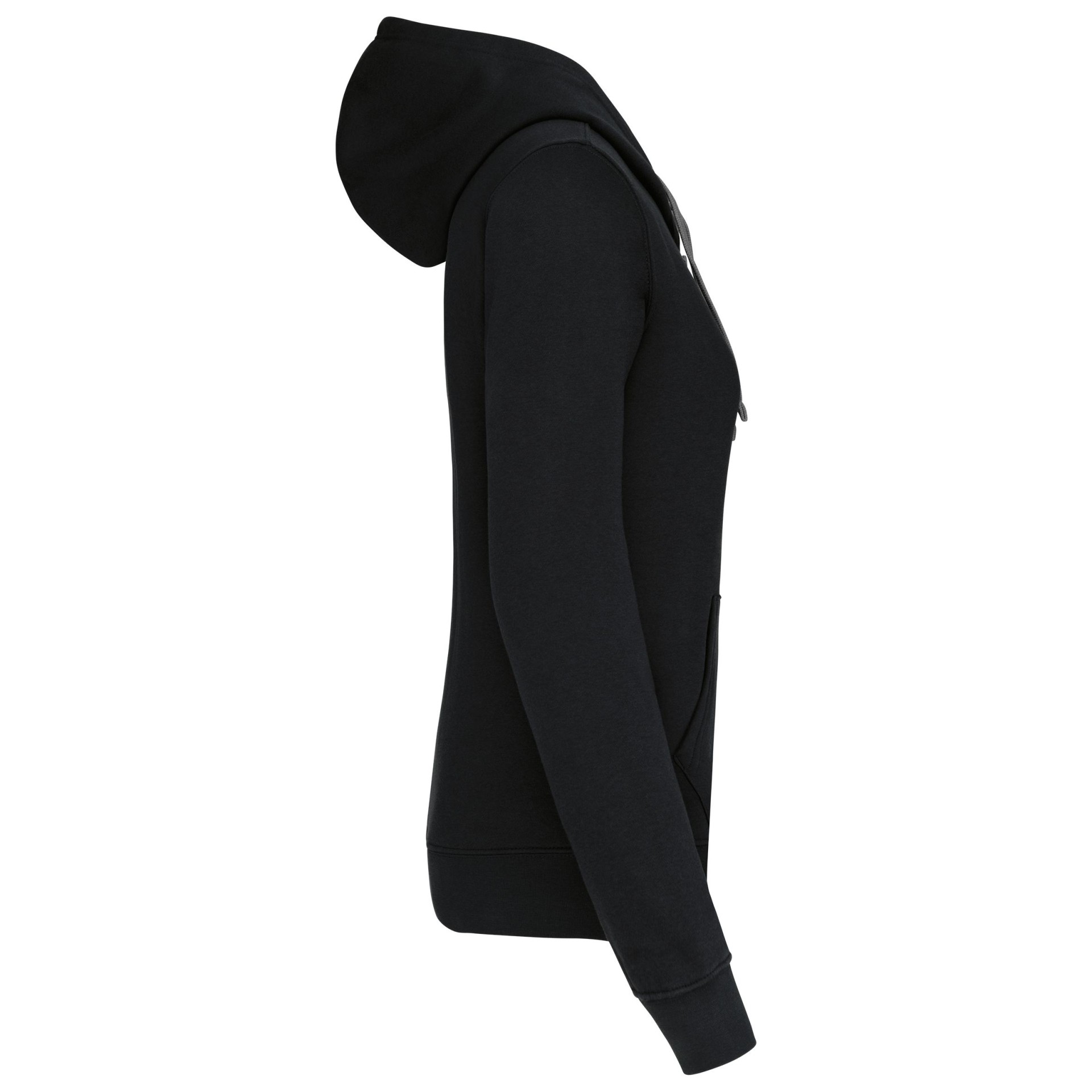 Casaco sweatshirt com capuz em contraste senhora - K467
