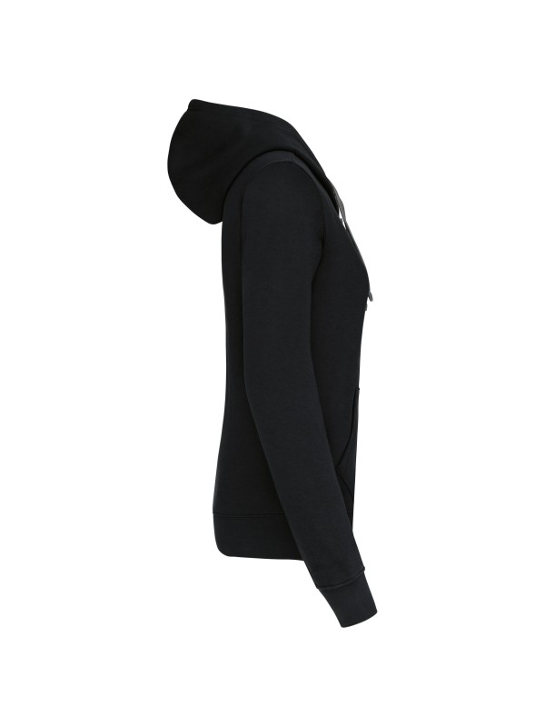 Casaco sweatshirt com capuz em contraste senhora - K467