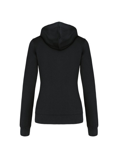 Casaco sweatshirt com capuz em contraste senhora - K467 Casaco sweatshirt com capuz em contraste senhora - K467