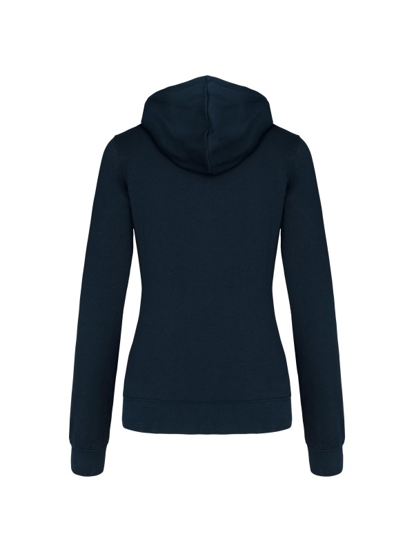 Casaco sweatshirt com capuz em contraste senhora - K467
