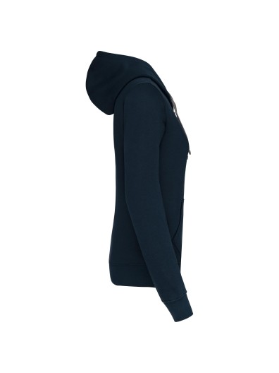 Casaco sweatshirt com capuz em contraste senhora - K467 Casaco sweatshirt com capuz em contraste senhora - K467