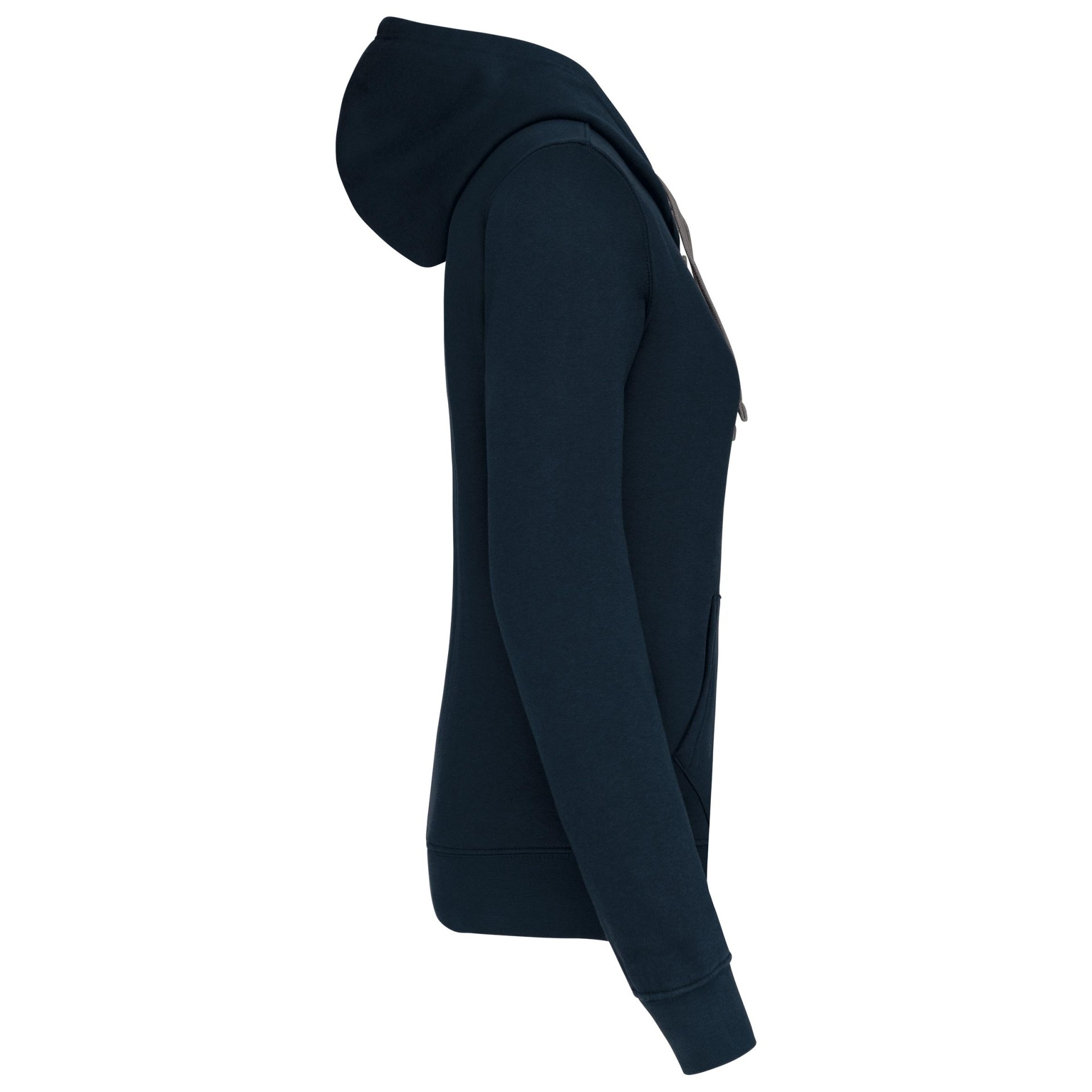 Casaco sweatshirt com capuz em contraste senhora - K467