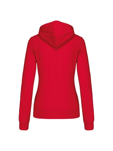 Casaco sweatshirt com capuz em contraste senhora - K467