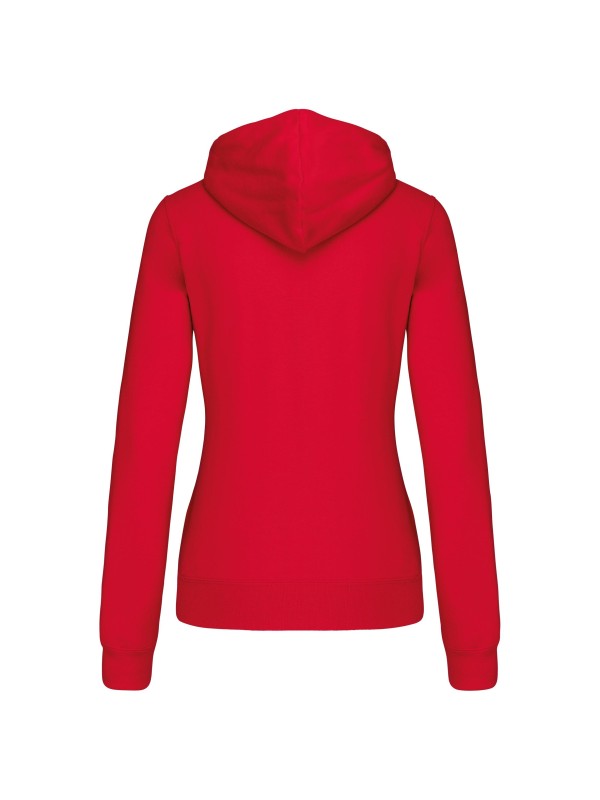 Casaco sweatshirt com capuz em contraste senhora - K467