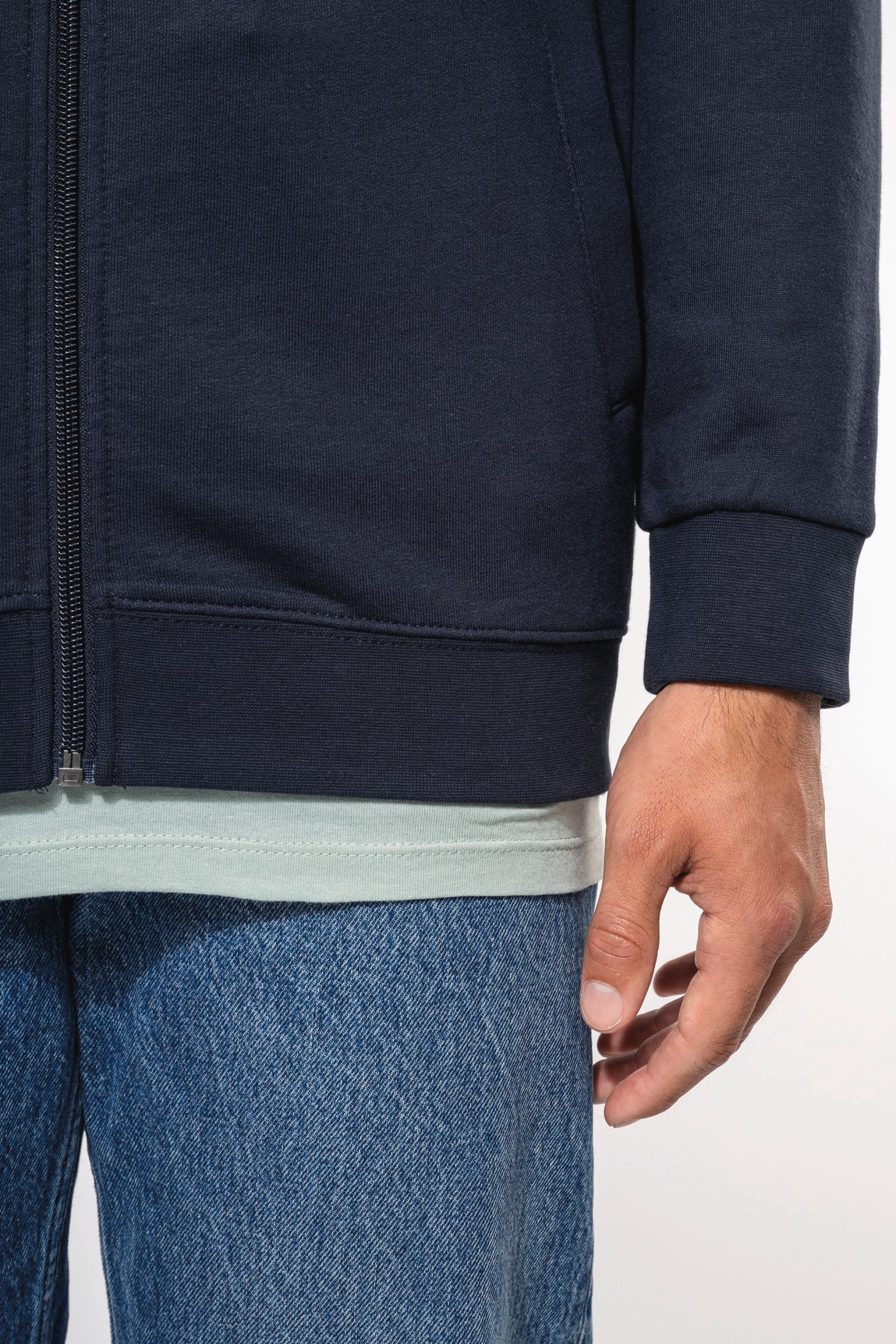 Casaco cardado com fecho - K472