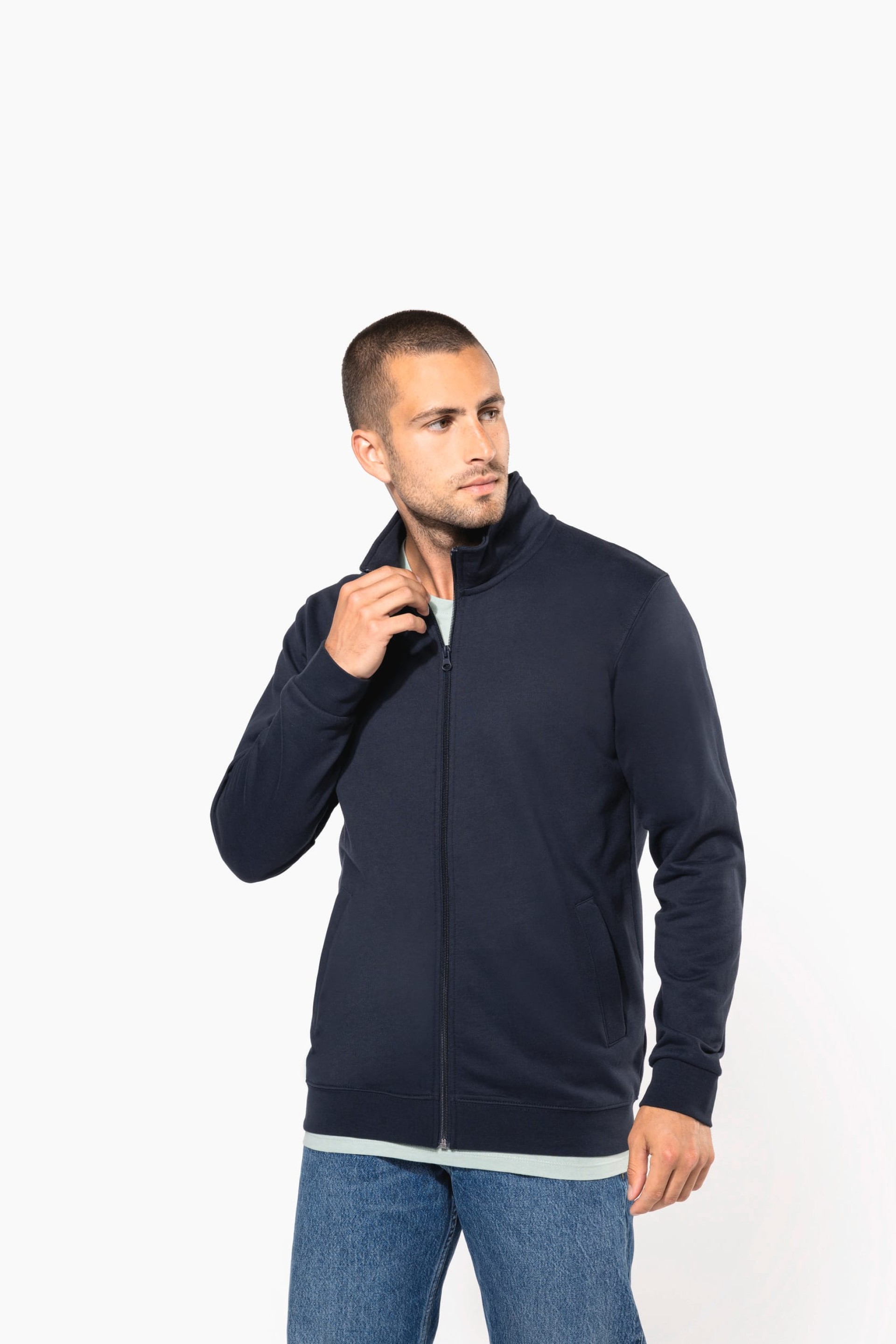 Casaco cardado com fecho - K472