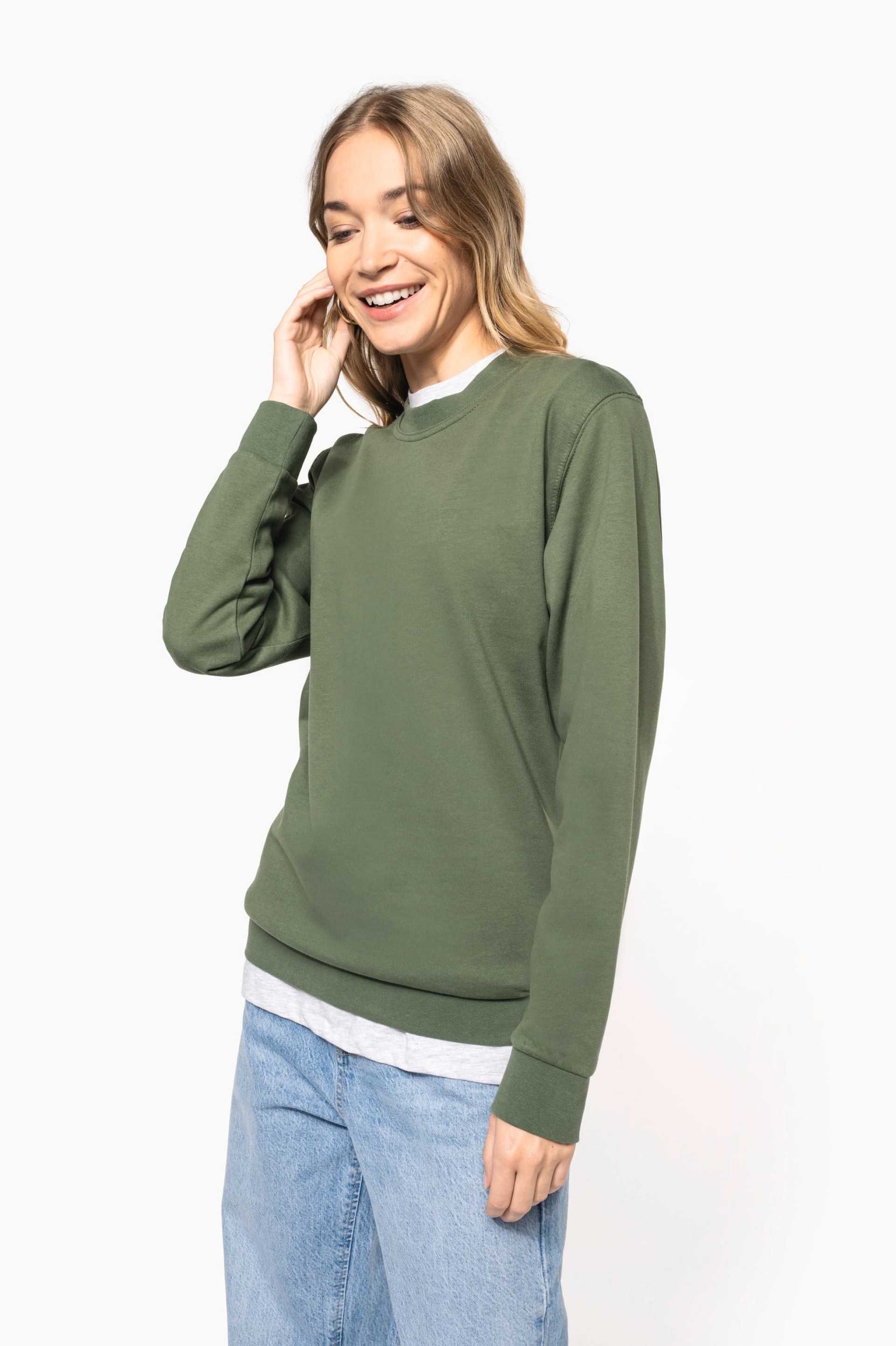 Sweatshirt com decote redondo - K474
