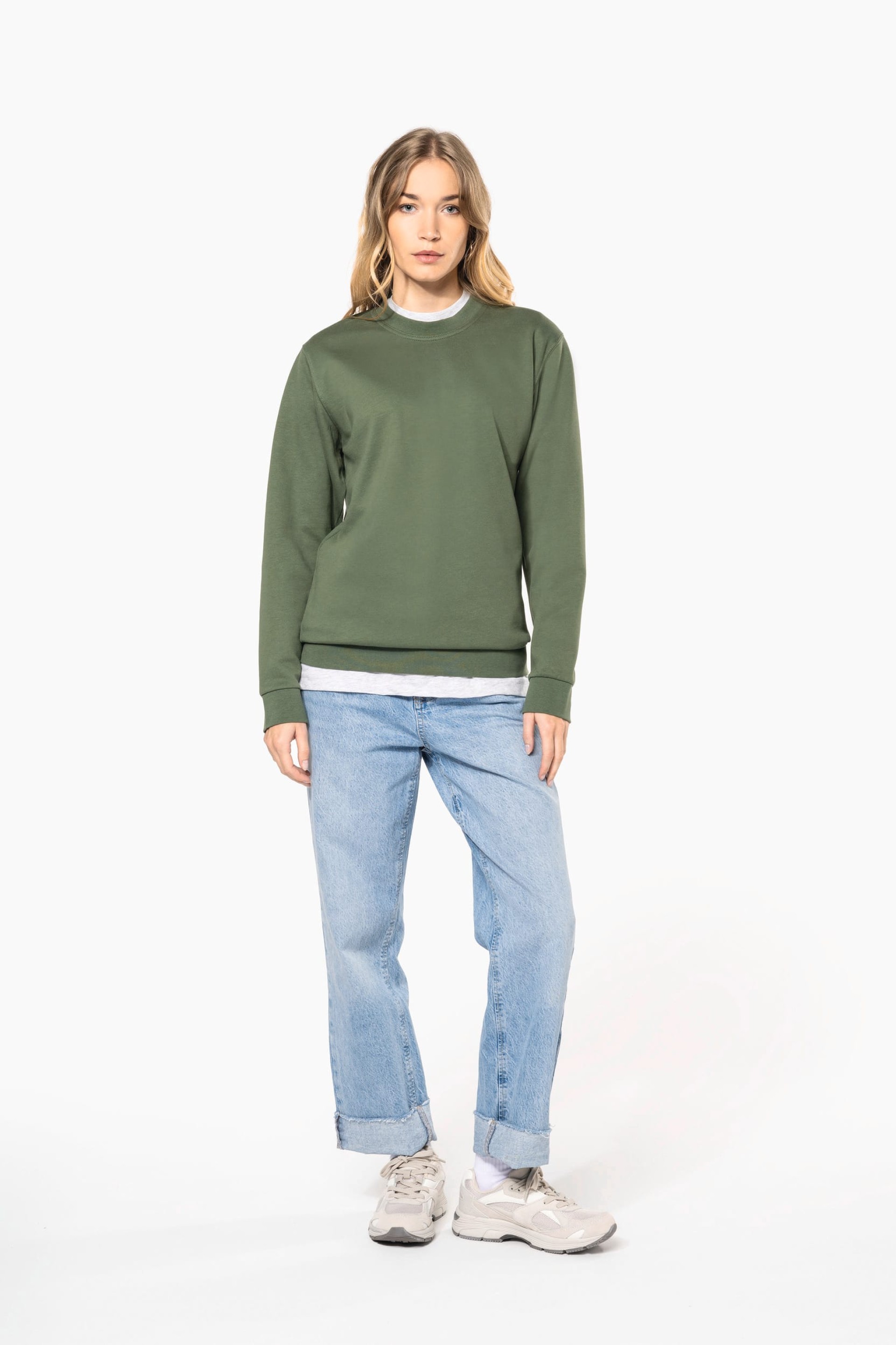 Sweatshirt com decote redondo - K474