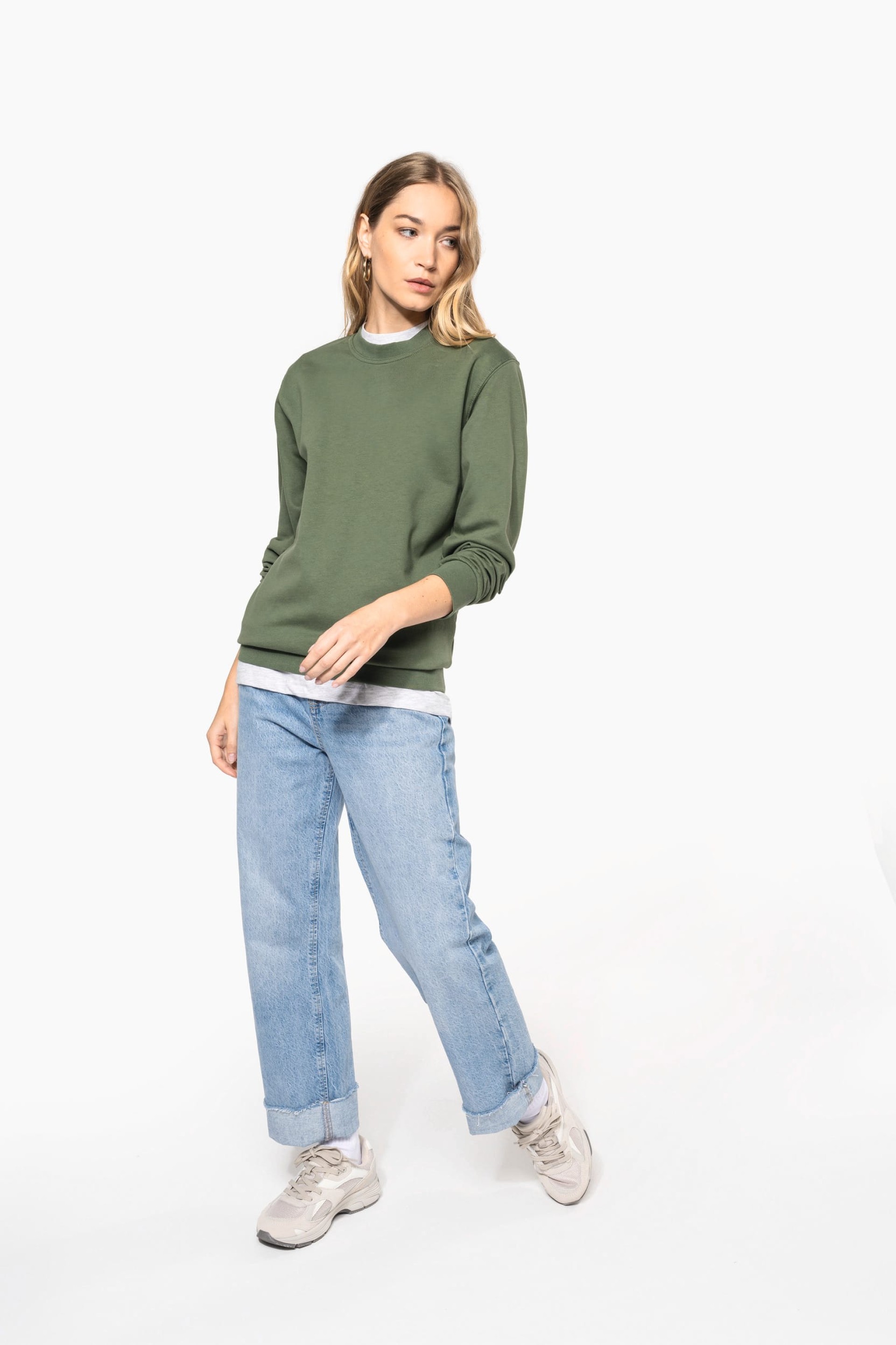 Sweatshirt com decote redondo - K474