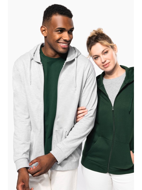 Sweatshirt com fecho e capuz - K479