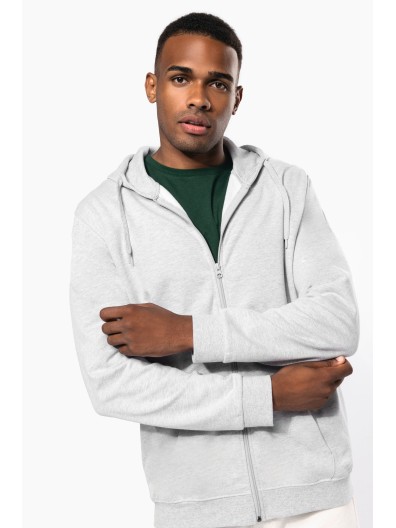 Sweatshirt com fecho e capuz - K479