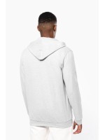 Sweatshirt com fecho e capuz - K479