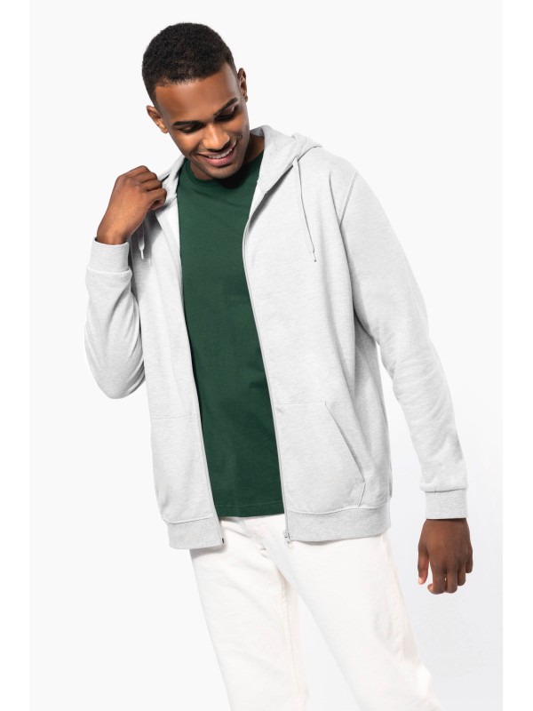 Sweatshirt com fecho e capuz - K479