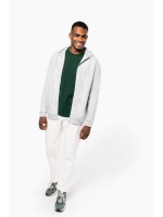 Sweatshirt com fecho e capuz - K479