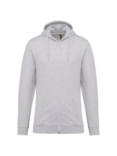 Sweatshirt com fecho e capuz - K479