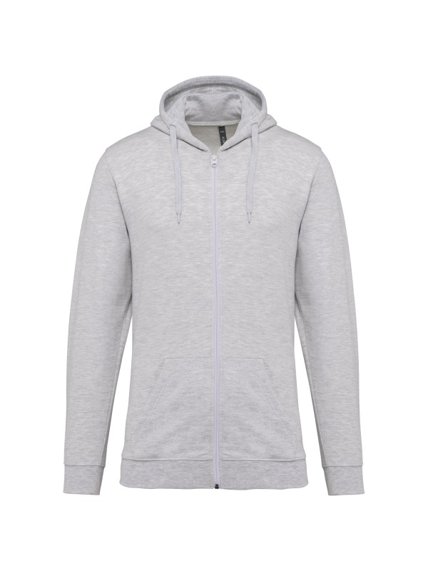 Sweatshirt com fecho e capuz - K479