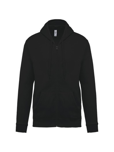 Sweatshirt com fecho e capuz - K479