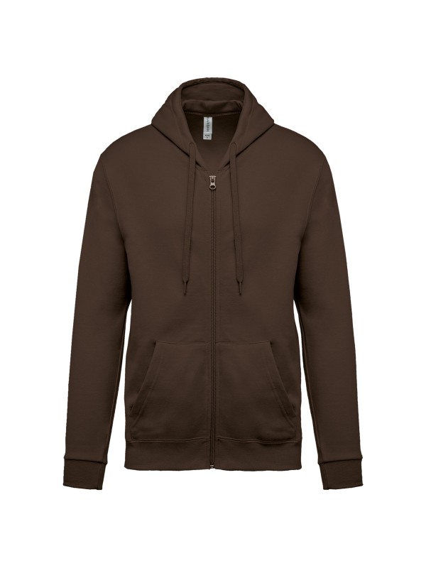 Sweatshirt com fecho e capuz - K479