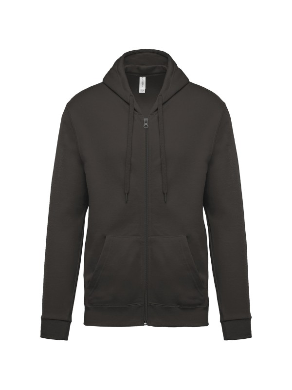 Sweatshirt com fecho e capuz - K479