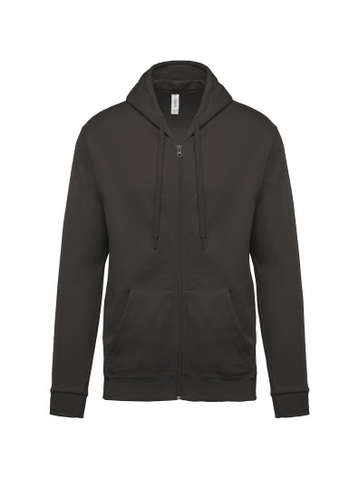 Sweatshirt com fecho e capuz - K479