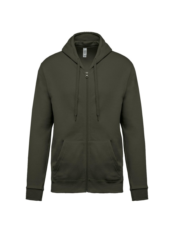Sweatshirt com fecho e capuz - K479