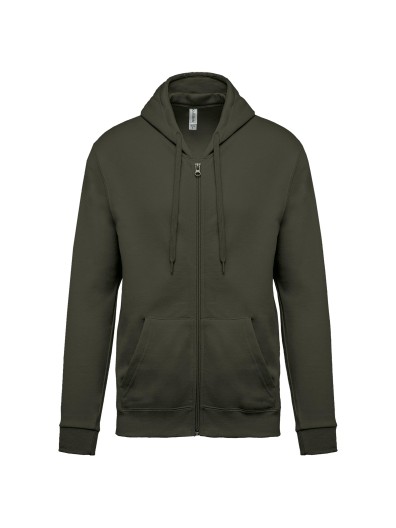 Sweatshirt com fecho e capuz - K479