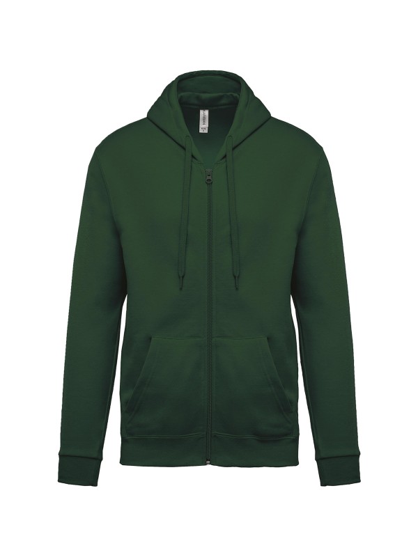 Sweatshirt com fecho e capuz - K479
