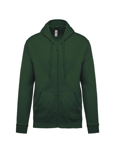 Sweatshirt com fecho e capuz - K479