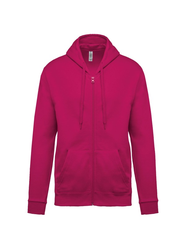 Sweatshirt com fecho e capuz - K479
