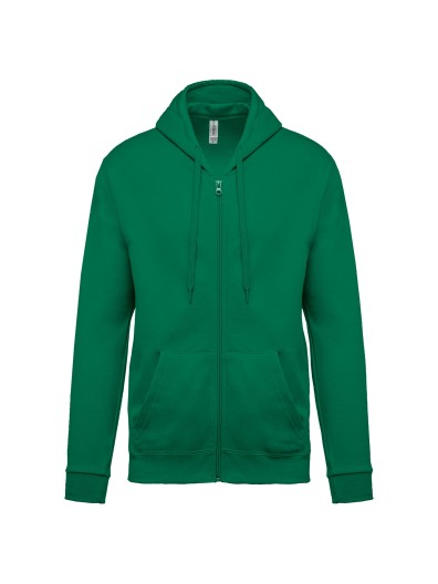 Sweatshirt com fecho e capuz - K479