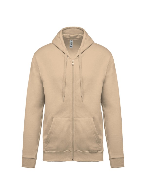 Sweatshirt com fecho e capuz - K479